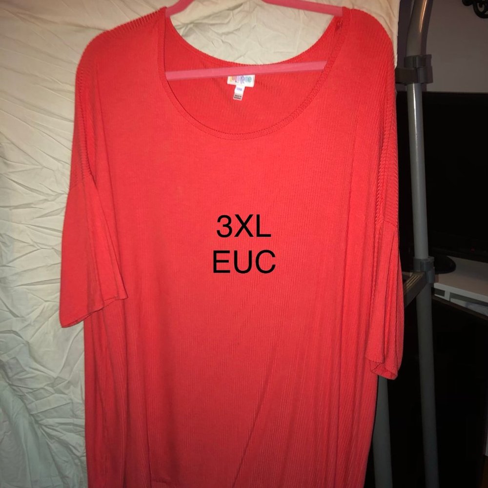LULAROE IRMA - EUC 3XL CORAL